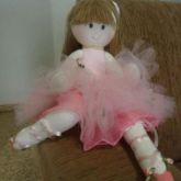 Boneca bailarina de pano